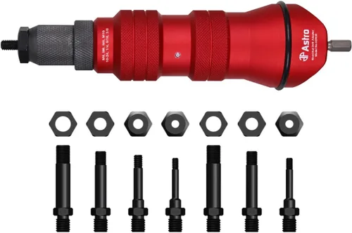 Vista 5 de Kit de adaptador de tuerca de remache para taladro ADN14 de Astro Pneumatic Tool y kit de adaptador de tuerca de remache ADN38 XL - Capacidad de 3/8