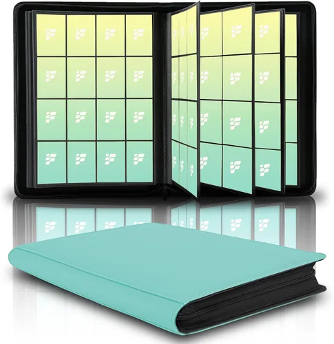 Vista 23 de Carpeta de tarjetas coleccionables de 9 bolsillos, libro de tarjetas premium para 360 tarjetas, álbum de tarjetas resistente para tarjetas