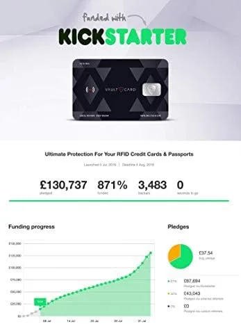 Vista 3 de VAULTCARD Protección contra bloqueo y atasco para tarjetas de crédito y débito con identificación por radio frecuencia para su cartera y pasaporte