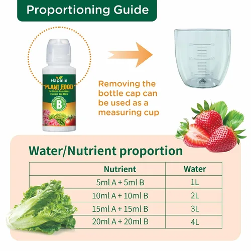 Vista 5 de Nutrientes hidropónicos, Solución integral de nutrientes, Fertilizante hidropónico, Solución hidropónica, Compatibilidad universal, Líquido fácil