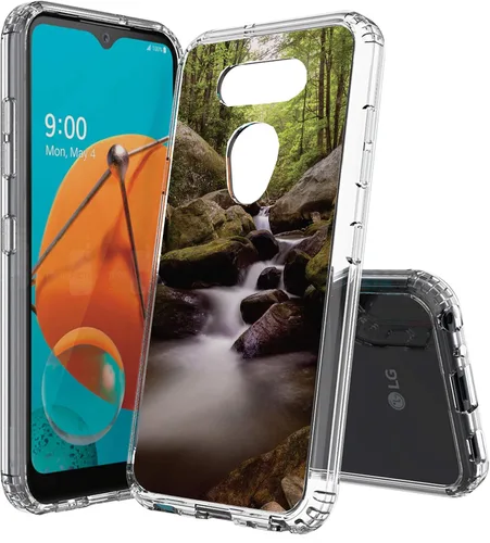 Vista 9 de Compatible con LG Aristo 5, funda transparente impresa, a prueba de golpes, arañazos, compatible con LG Phoenix 5/Fortune 3/Tribute Monarch/Risio 4