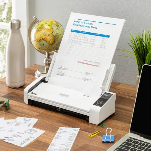 Vista 6 de Doxie Pro DX400 - Escáner de documentos dúplex y escáner de recibos para el hogar y la oficina con un software increíble para Mac y PC