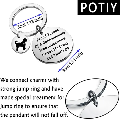 Vista 2 de POTIY Idea de regalo para amantes de los perros, regalo para padres de un pastor alemán, regalo para dueños de perros