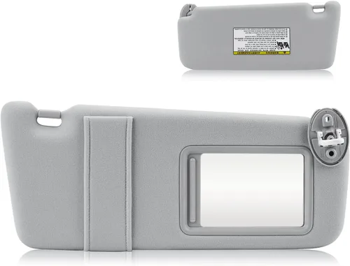 Vista 10 de Visera solar con luz para Toyota Venza 2009-2016 con techo corredizo, reemplazo de visera solar beige del lado izquierdo del conductor 74320-0T021-A1