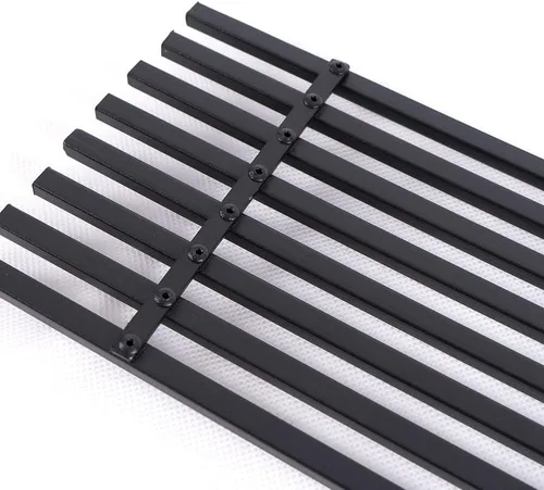 Vista 8 de CHEDA Parrilla Billet Negra de Inserción para Parachoques Compatible con Ford F150 Pickup 2009 2010 2011 2012 2013 2014 (Negro)