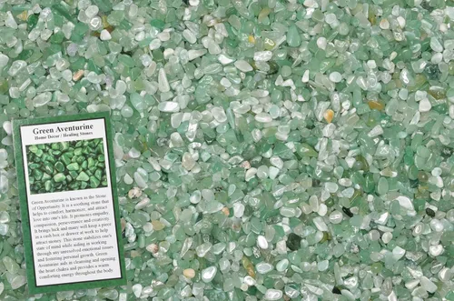 Vista 34 de Fantasia Materiales: 1 libra de piedras de tamaño de chip de aguamarina pulida con tarjeta de identificación