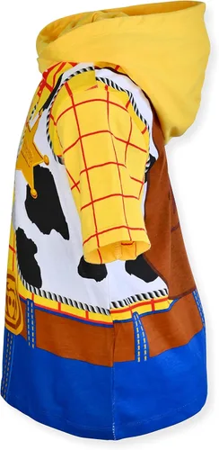Vista 3 de Disney Toy Story - Camiseta con capucha para niños, diseño de Toy Story, diseño de Buzz Lightyear y Sheriff Woody