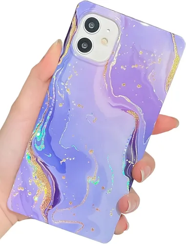 Vista 39 de Elegante Funda con Concha de Madre Perla para Niña Compatible con iPhone 14 de 6.1 Pulgadas, Funda Rectángulo con Borde, Elegante y delgada