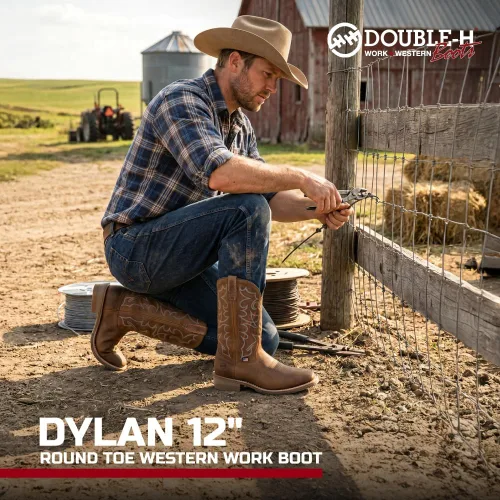 Vista 2 de DOUBLE-H Dylan 12" Work Boots for Men