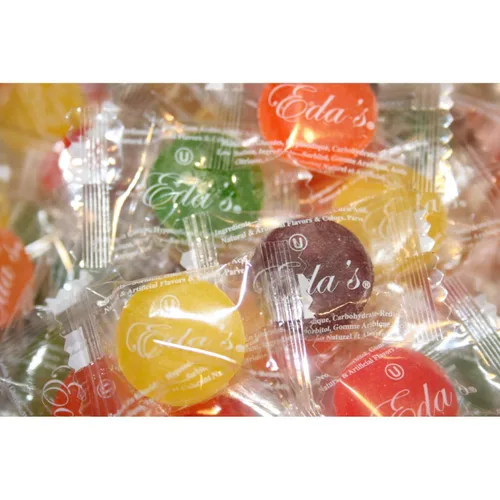 Vista 2 de Edaz - Caramelo duro sin azúcar, sin azúcar, sin carbohidratos, sin grasa (sabores surtidos de frutas) (2 libras)