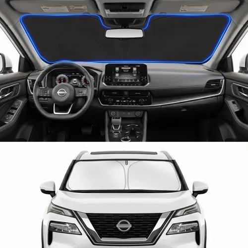 Vista 145 de Parasol para parabrisas para BMW X1 E84 2016-2024 2025, accesorios – Cubierta de parasol para parabrisas de ventana delantera, ajuste personalizado