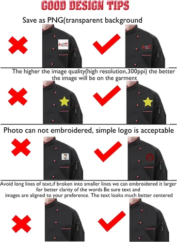 Vista 2 de Chaqueta de chef personalizada bordada a medida para hotel, cocina, restaurante, chef