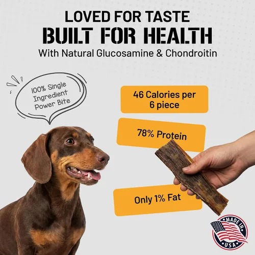 Vista 2 de Dog Chits Masticables de esófago de ternera para perros y cachorros – Todo natural de un solo ingrediente – Alto en proteínas, carne seca baja