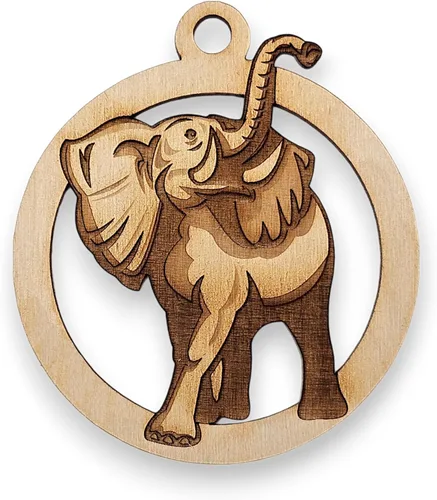 Vista 6 de Elephant Ornament, Elephant Christmas Decorations, Zoo and Safari Animals Ornaments Keepsakes and Souvenirs