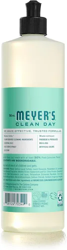 Vista 3 de Mrs. Meyer's - Jabón líquido para platos, fórmula biodegradable, edición limitada, menta, 16 onzas líquidas, paquete de 3 y repuesto de jabón