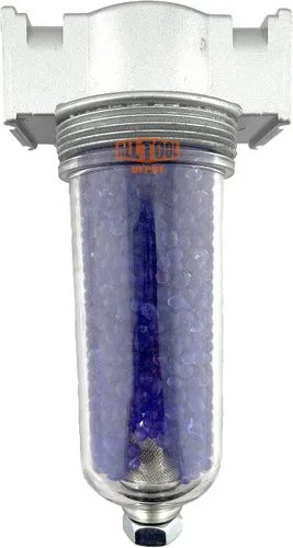 Vista 5 de 3/8" NPT de flujo medio aire comprimido en línea filtro desecante secador humedad agua separador