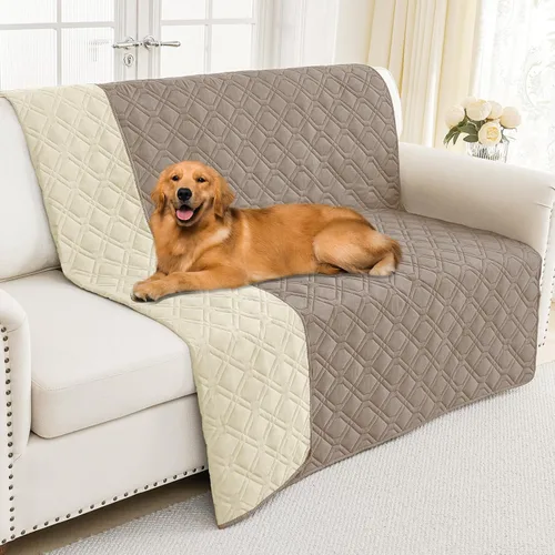 Vista 94 de Smiry Funda Impermeable para Cama de Perro Manta para Mascotas, Manta Suave y Lavable para Perros para Muebles Cama Sofá Sofá Reversible, a Cuadros