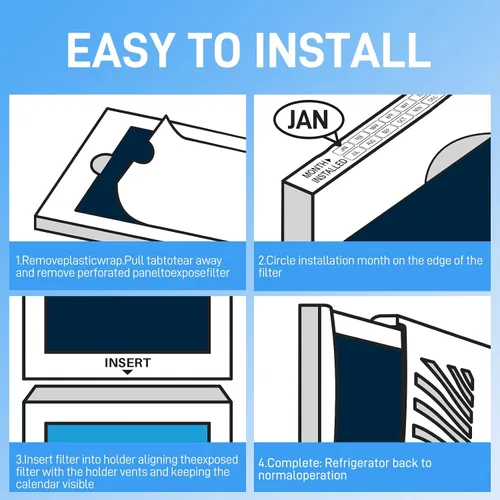 Vista 10 de Funmit - Filtro de aire para refrigerador, reemplazo compatible con Frigidaire PAULTRA Pure Air Ultra y Electrolux EAFCBF, reemplaza 242061001