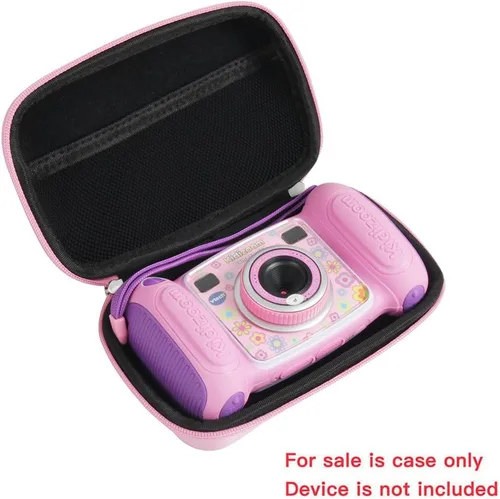 Vista 3 de Hermitshell - Estuche rígido de transporte de EVA para cámara VTech Kidizoom Pix (rosa) - No compatible con VTech Kidizoom Duo