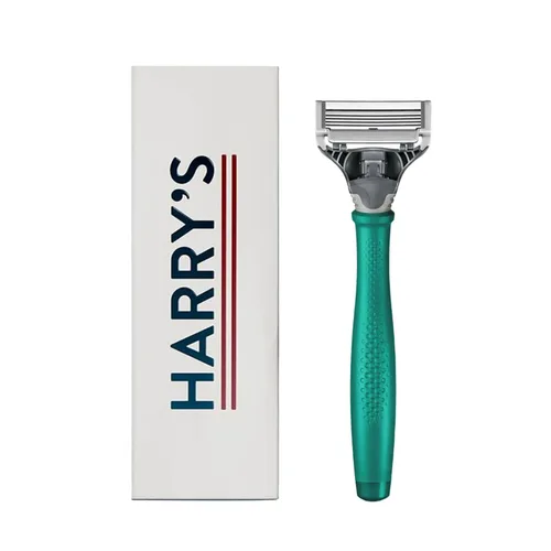 Vista 8 de Harry's Maquinilla de afeitar original para hombres - Mango de afeitar y Mango Azul Índigo