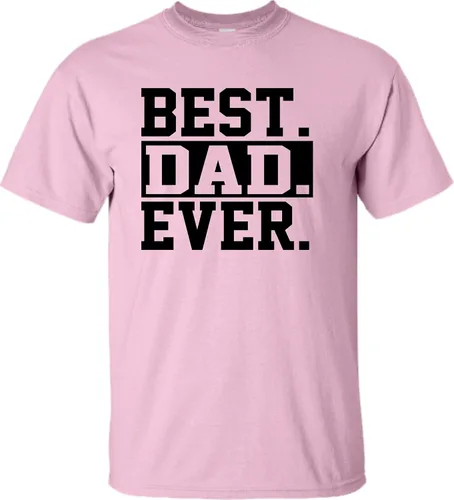 Vista 6 de Go All Out Camiseta de adulto para el día del padre con texto en inglés Best Dad Ever #1 Dad World's Greatest Dad