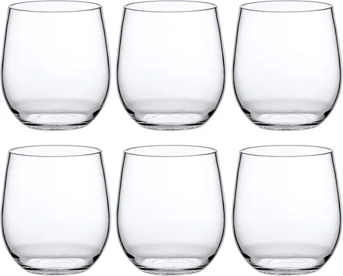 Vista 5 de Amazing Abby - Cindy - Copas de vino de Tritan irrompibles de 14 onzas (juego de 6), vasos de vino de plástico sin tallo, reutilizables, sin BPA