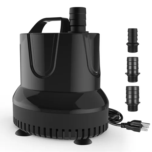 Vista 11 de Simple Deluxe Bomba sumergible de 80 GPH de 3.6 W con entrada ajustable y cable impermeable de 6 pies para pecera, hidroponía, fuentes, estanques