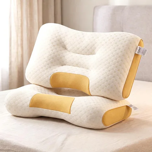 Vista 7 de Almohada cervical para el cuello para aliviar el dolor, soporte para el Morado