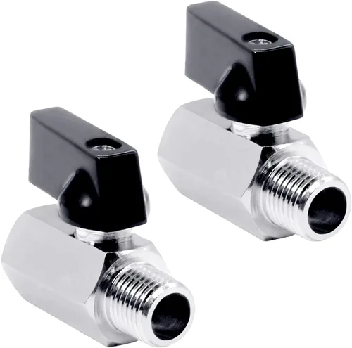 Vista 6 de Beduan Válvula de Bola Mini de Latón de 1/2" NPT Válvula de Cierre Hembra x Macho