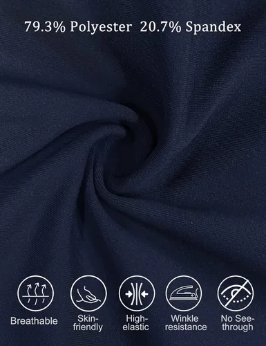 Vista 35 de Safort Pantalones de yoga con entrepierna de 28" 30" 32" 34"más amplios en la parte inferior para botas altas, 4 bolsillos, UPF50+