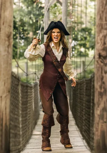 Vista 4 de Disfraz de Piratas del Caribe de Disney de Elizabeth Swann