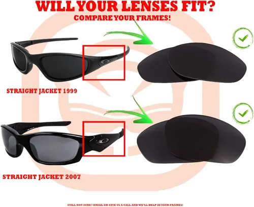 Vista 5 de SeekOptics - Lentes de repuesto compatibles con lentes de sol Oakley Straight Jacket