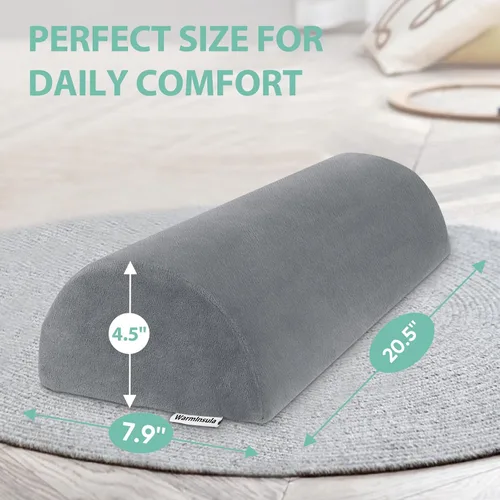 Vista 2 de Almohada de media luna, almohadas de espuma viscoelástica para dormir, almohada Boster para piernas, soporte lumbar de rodilla, almohada semi