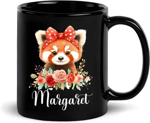 Vista 11 de Taza de café con nombre personalizado, regalo para amigo, compañero de trabajo, cumpleaños, taza de cerámica negra personalizada para amantes