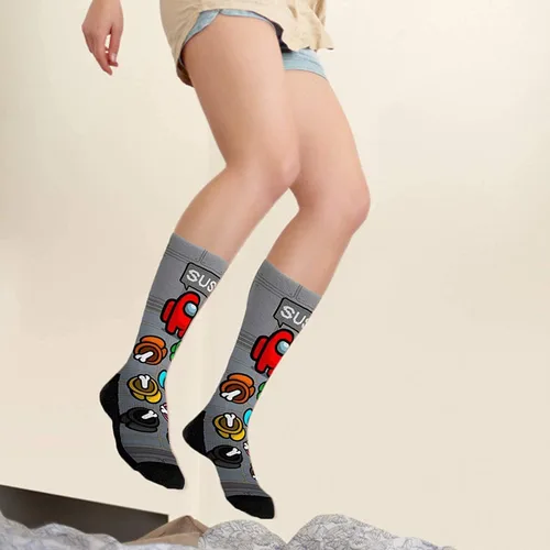 Vista 3 de Games Novelty - Calcetines de algodón cómodos para hombre y mujer