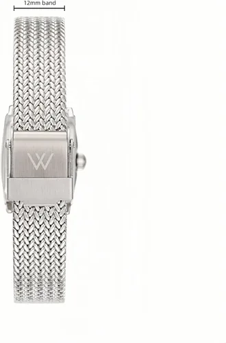 Vista 3 de Wristology Reloj vintage para mujer, estilo art deco, con caja rectangular, intercambiable, ajustable, esfera analógica fácil de leer