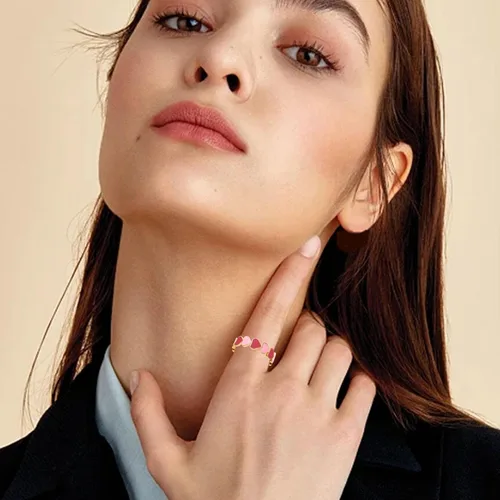 Vista 6 de Xuyuan Vintage Heart - Adjustable Bohemian Style Open,Cute Jewelry Gifts for Women and Girls on Wedding, Proposal, and Valentine's Day