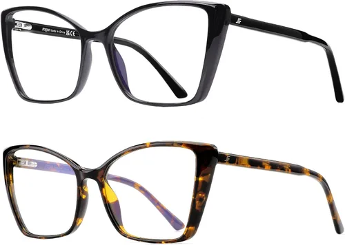 Vista 26 de Gafas de Bloqueo de Luz Azul para Mujeres, de Gran Tamaño con Estilo Ojo de Gato para Computadora y Videojuegos Antirreflejos y Anti-UV RF6204 Verde