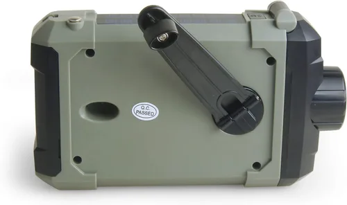 Vista 5 de Kaito Radio de emergencia XLN-290WB AM/FM NOAA Weather 5-Way Powered Solar Crank Radio Receptor con sirena, linterna LED, lámpara de lectura