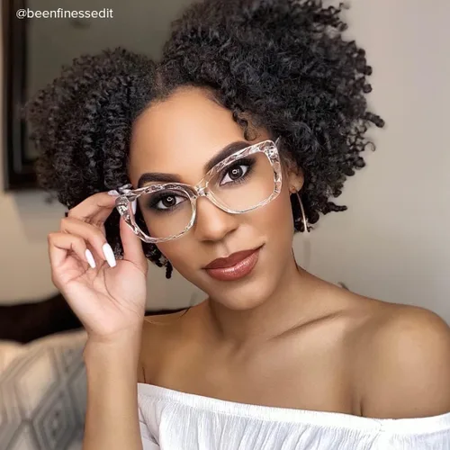 Vista 2 de VOOGLAM Gafas de luz azul para mujer, antifatiga ocular, ojos secos, UV, computadora, teléfono, televisión, moda Letitia