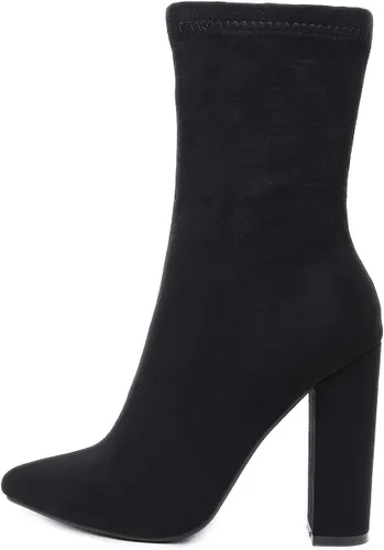 Vista 2 de STUPMARY Womens Boots Chunky Heels Pointed Toe Ankle Bootie High Heeled Winter Boots