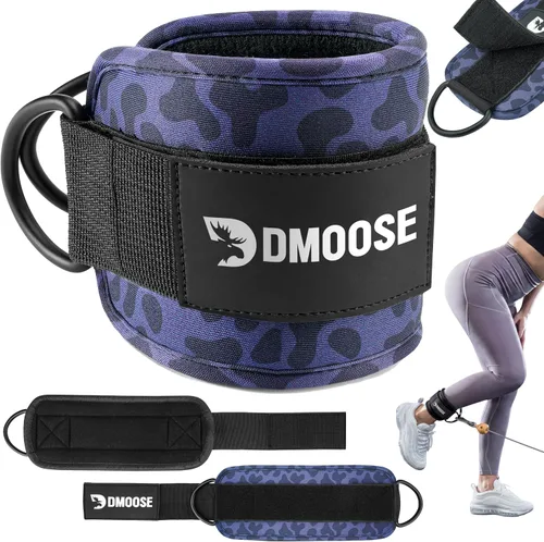 Vista 34 de DMoose Ankle Strap for Cable Machine - One Size Fit with Premium Padding, Workout Kickback Ankle Cuffs, Ankle Bands for Working Out, Booty Workouts