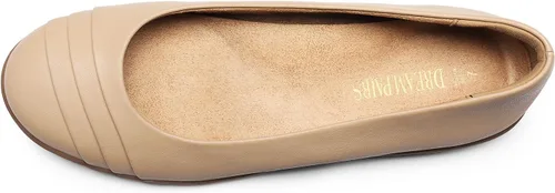 Vista 4 de DREAM PAIRS Zapatos planos de ballet cómodos para mujer, zapatos de vestir para oficina de negocios, zapatos planos de trabajo elegantes con punta