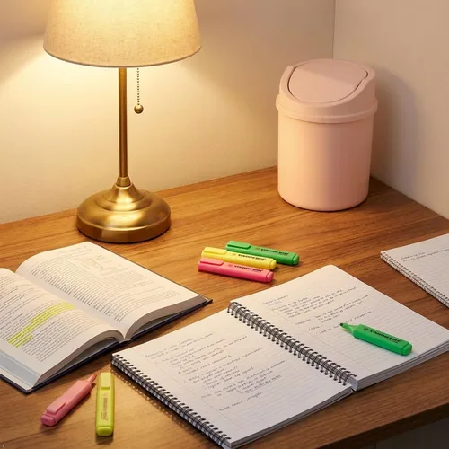 Vista 9 de Mini basurero de escritorio de 2 L, pequeño cubo de basura con tapa oscilante, color rosa Estructura portátil ligera, compacta de 0.5 galones