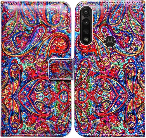 Vista 28 de Bcov Funda para Moto G Power 2020, Motorola G Power, funda de piel con tapa y soporte para ranura para tarjeta y soporte para Motorola Moto G Power