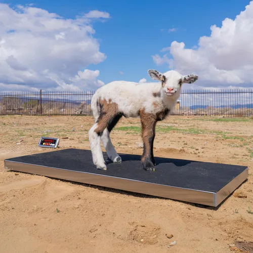 Vista 7 de 700lbs Vet Animal Scale/Livestock Scale, Digital Weighing Equipment for Small to Medium Sized Animals Calf/Goat/Sheep/Pigs/Dogs/Cat or Pets