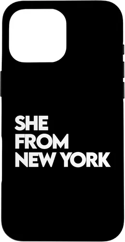Vista 19 de She from New York Shirt, She's from NY NYC, Bronx, 713 832 Case for iPhone 17