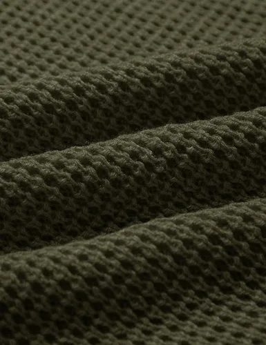 Vista 7 de TECREW Suéteres de punto gofre para mujer, de manga larga, estilo casual