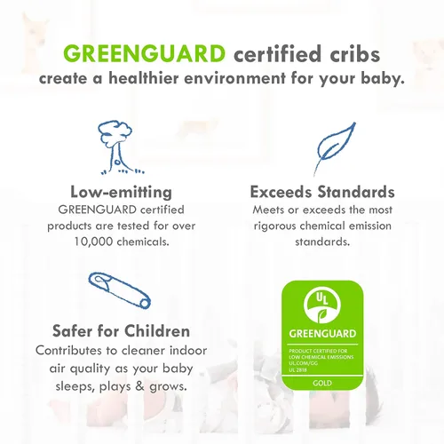 Vista 9 de DaVinci Union - Cuna convertible 4 en 1 en ébano, certificado Greenguard Gold
