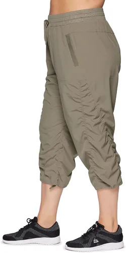 Vista 20 de RBX Pantalón capri tejido ligero con cordón para mujer, talla grande